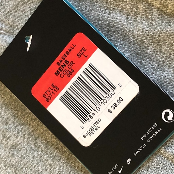 RARE 2015 NIKE DRI-FIT MLB 3/4 SLEEVE PERFORMANCE SHIRT SZ LARGE NWT - Picture 2 of 6